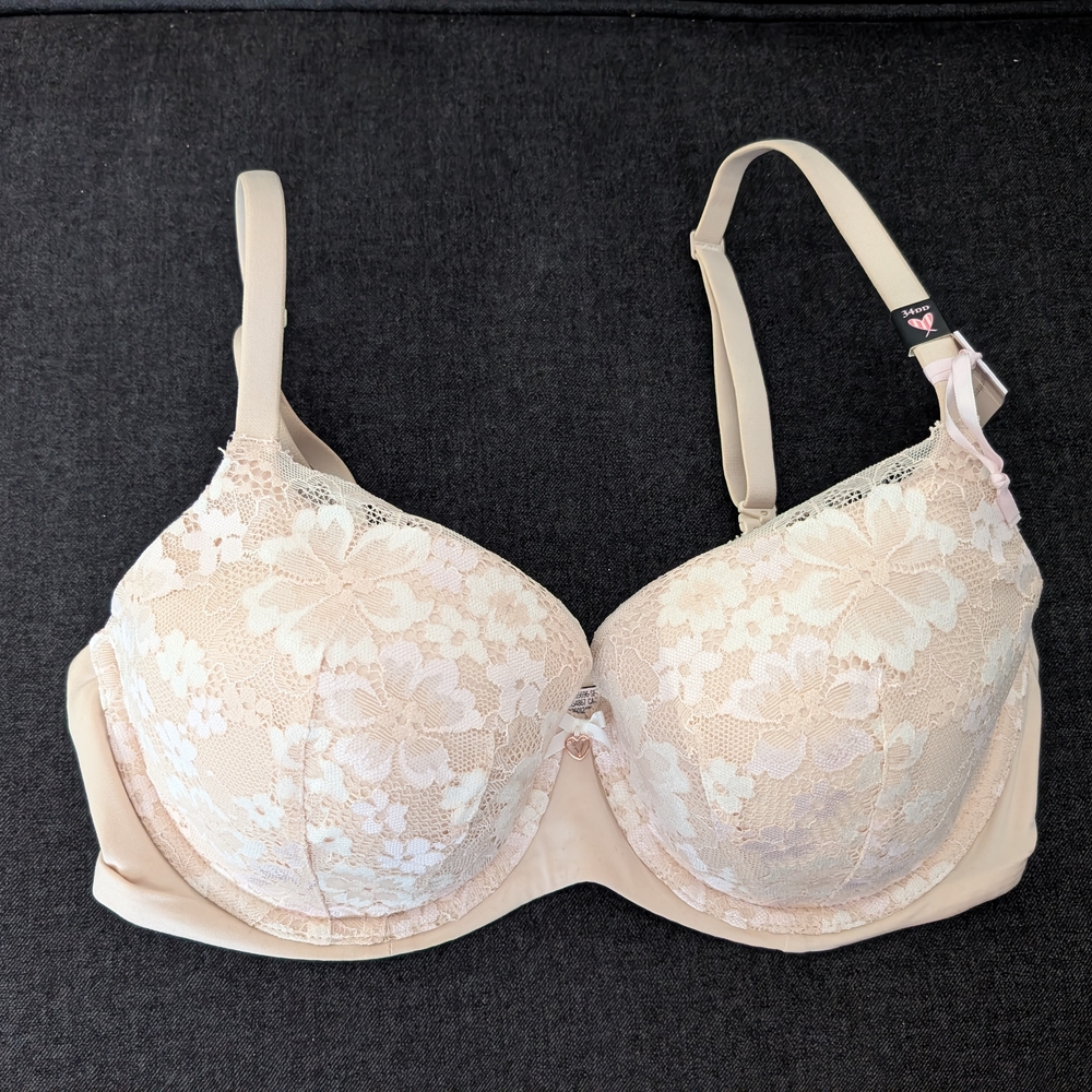 Victoria's Secret Body By Victoria Lined Demi Ivory Lace 34DD